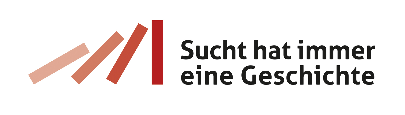 Logo der Landeskampagne Sucht hat immer eine Geschichte (ShieG)