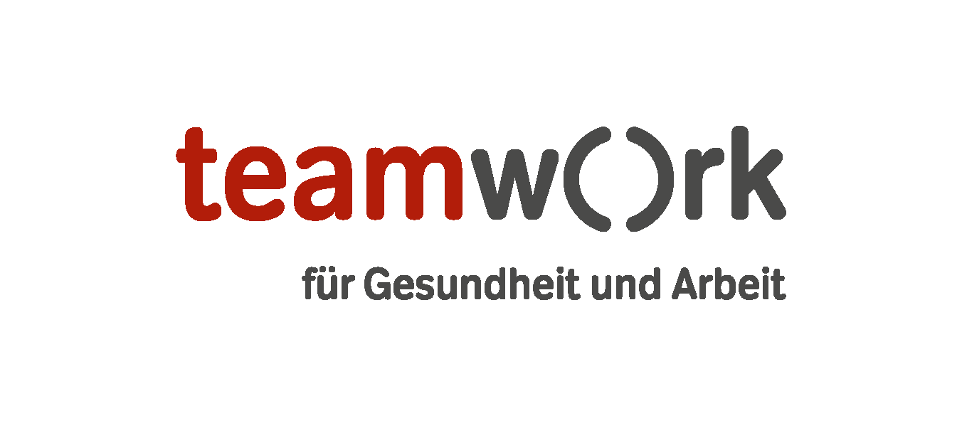 Logo des Programms "Teamwork für Gesundheit und Arbeit"