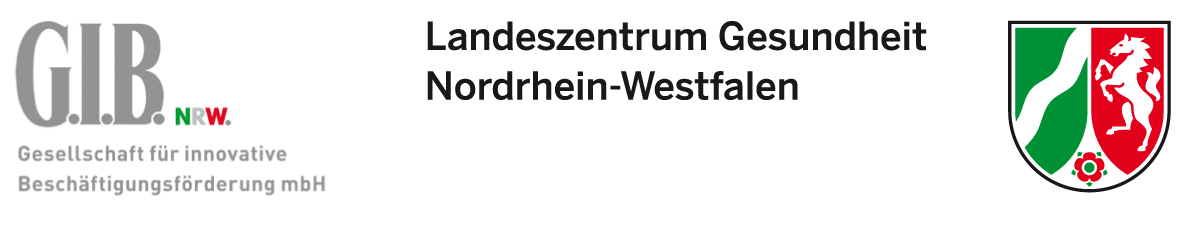 Doppellogo der Gemeinschaftsveranstaltung von GIB und LZG.NRW