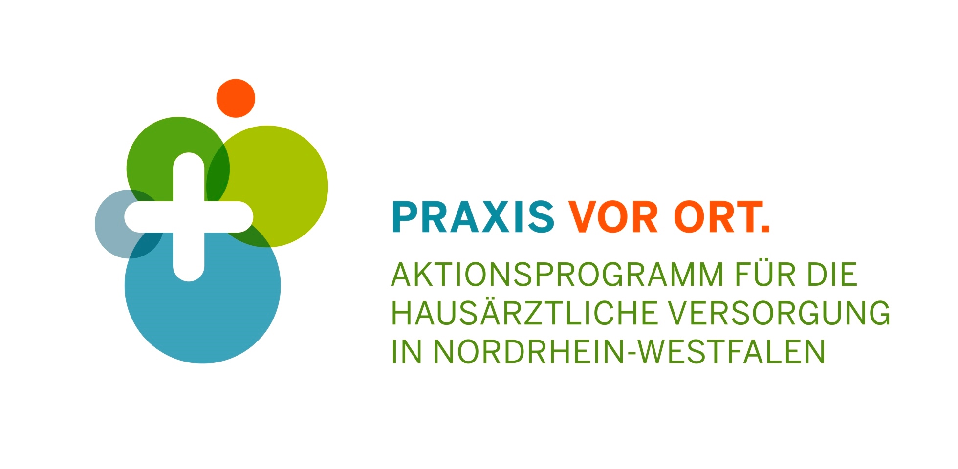 Logo: Praxis vor Ort, Aktionsprogramm für die hausärztliche Versorgung in NRW