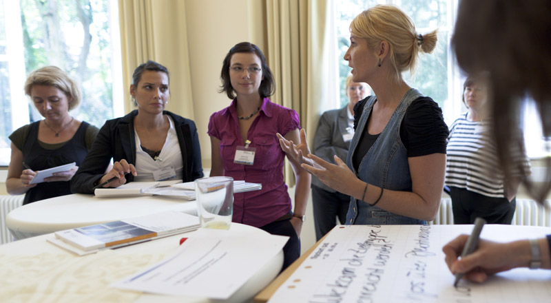 Gruppenarbeit im Workshop